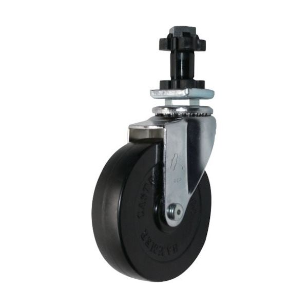 ハンマーキャスター ハンマー パイプ差込み旋回式ゴム車輪 100mm 角32用 4205EN-R100 1個 814-1241（直送品）