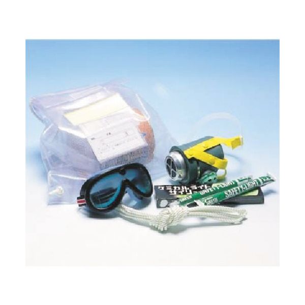 つくし工房 つくし 避難袋セット(非常時脱出用保護具) 3640 1式 184-9537（直送品）