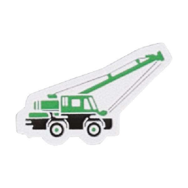 つくし工房 つくし ミニ重機マグネット側面タイプ ラフテレーンクレーン 小 MK-314 1個 185-2750（直送品）