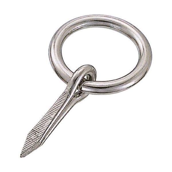 水本機械製作所 水本 ステンレス 打ち込み丸カン 線径4mm A-027 1個 113-4569（直送品）