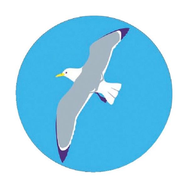 つくし工房 つくし たのし~る[とり] ゆりかもめ KS-20 1枚 185-1192（直送品）