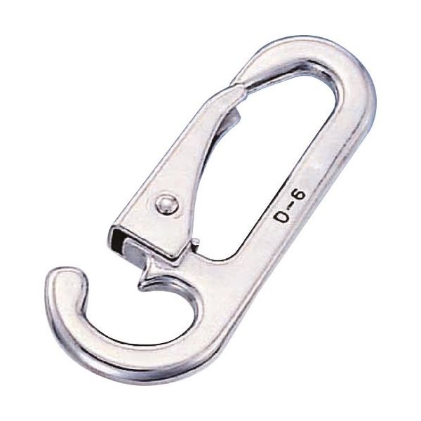 水本機械製作所 水本 ステンレス スナップフックD型 オープンタイプ 長さ88mm A-531 1個 113-3033（直送品）