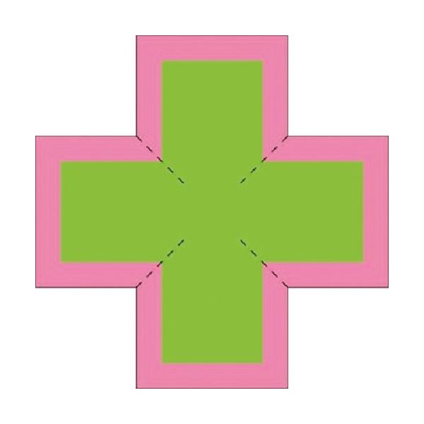 つくし工房 つくし 合図者ステッカー 蛍光色スリット入り 855-K 1枚 185-1126（直送品）