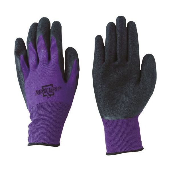 川西工業 川西 マッドグリップ パープル Lサイズ 10双入り 2638PL 1束(10双) 181-7731（直送品）