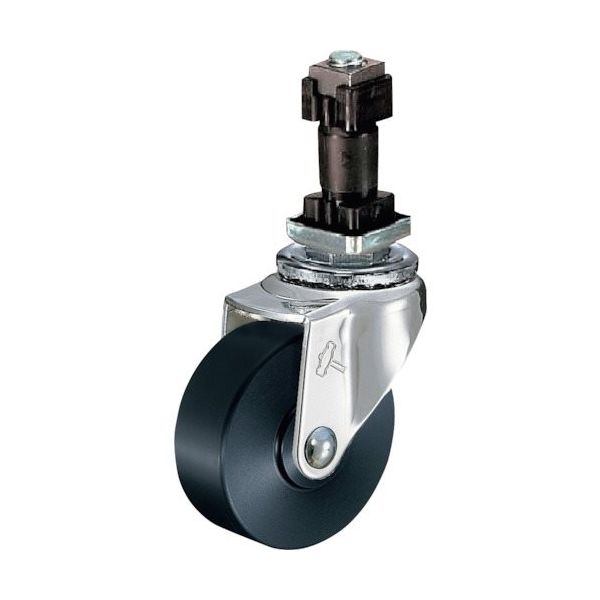 ハンマーキャスター ハンマー パイプ差込み旋回式MCナイロン車輪 50mm 角25用 4204EN-MC50 1個 814-1181（直送品）