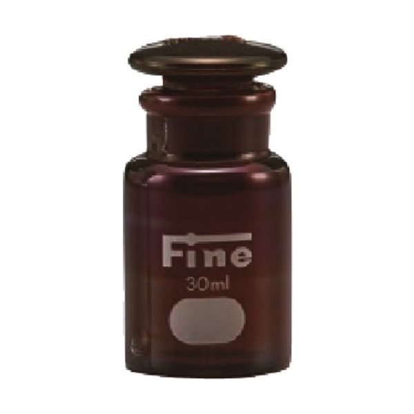 東京硝子器械 TGK Fine広口共通摺試薬瓶 硬質 茶 500mL 000-05-07-15 1本 190-7978（直送品）