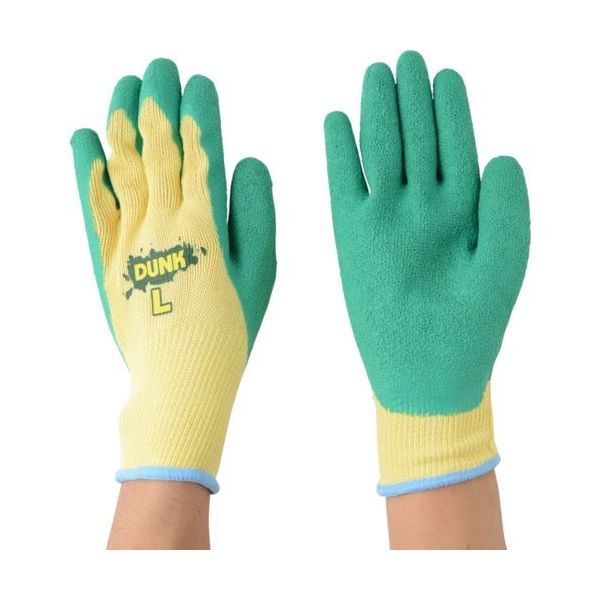 川西工業 川西 ダンク3双組 グリーン(M) 2508-M 1セット(15双:3双×5パック) 854-8460（直送品）