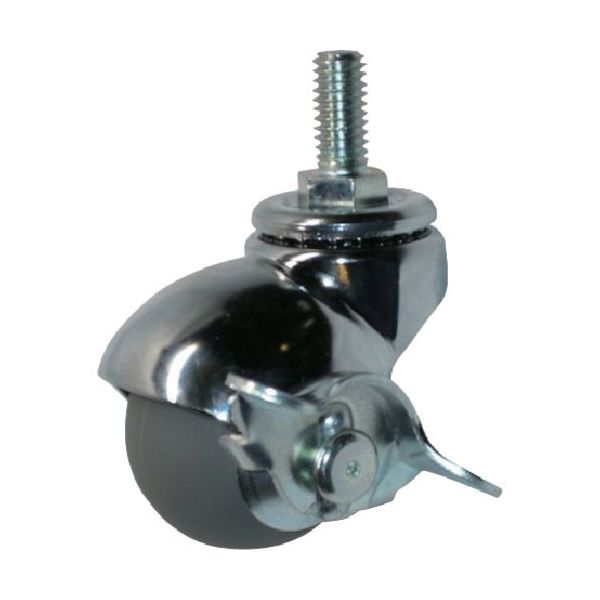 ハンマーキャスター ハンマー ねじ込み式W3/8 旋回式ウレタン車輪 40mm ストッパー付 40515A-2UR40 1個（直送品）