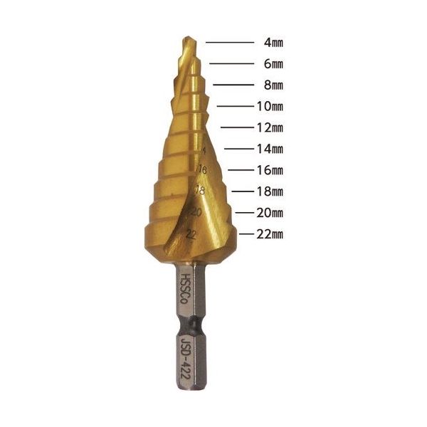 因幡電機産業 JAPPY ステップドリル JSD-422 1本 217-3010（直送品）