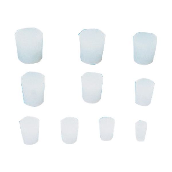 東京硝子器械 TGK シリコン栓 #1 上15φ×下12.5φ×高19H 280-17-23-11 1個 190-3866（直送品）