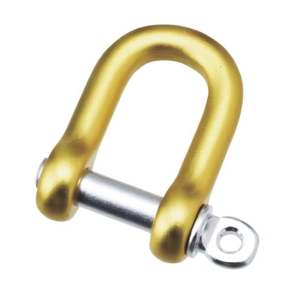 水本機械製作所 水本 アルミシャックル(イエロー) 呼び6mm A-2523 1個 316-3465（直送品）