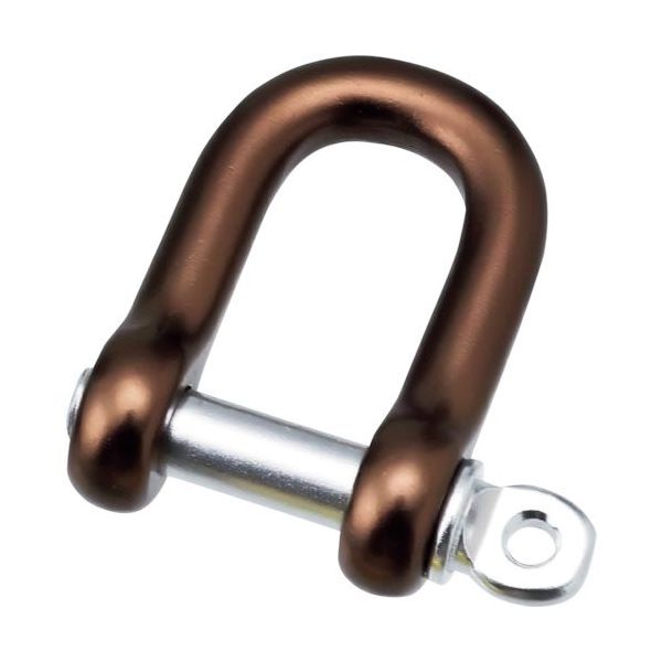 水本機械製作所 水本 アルミシャックル(ブラウン) 呼び6mm A-2524 1個 316-5107（直送品）