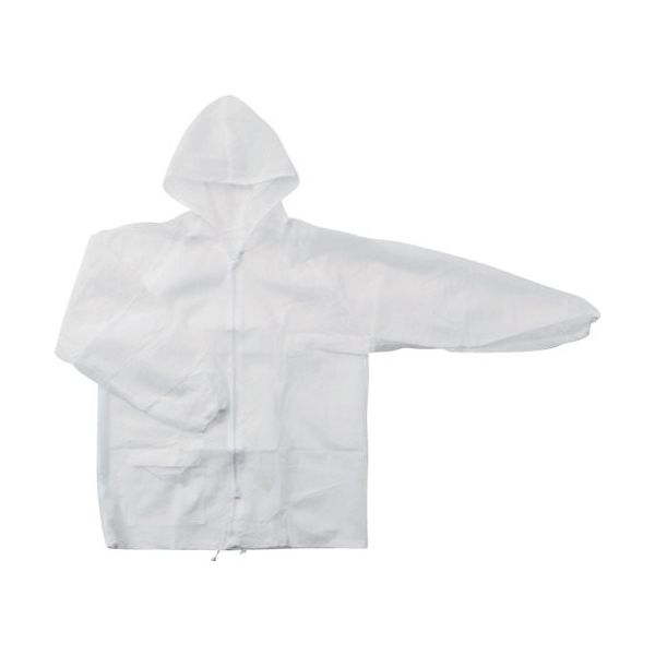 川西工業 川西 不織布前開きヤッケ LLサイズ 7019-LL 1セット(10着) 853-7732（直送品）