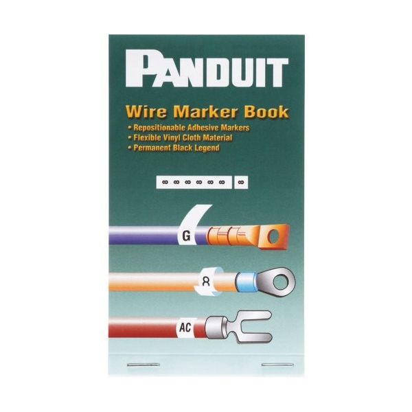 PANDUIT マーカーブック ポケットサイズ 印字済み ビニルクロス 耐油性 耐摩耗性 表示文字L1~L3 10ページ/冊 PCMBー7（直送品）