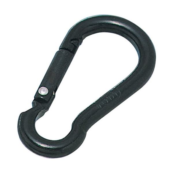 水本機械製作所 水本 アルミスナップフック(ブラック) 線径8mm A-684 1個 317-5994（直送品）