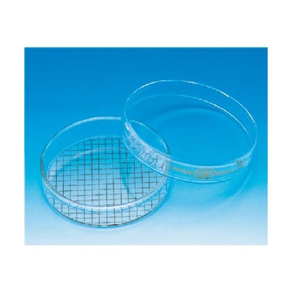 東京硝子器械 TGK 特殊印刷付シャーレー 10mm方眼 792-02-13-03 1個 184-7351（直送品）