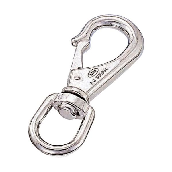 水本機械製作所 水本 スイベルスナップ 線径2.5mm長さ37mm A-1847 1個 316-8277（直送品）