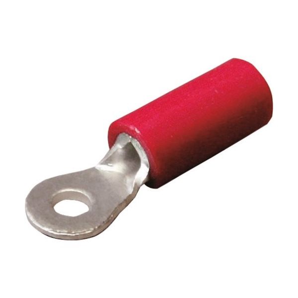 ニチフ 絶縁被覆付圧着端子(R形) 丸形 絶縁筒部ストレートタイプ(100PCS) TGV 1.25-2-RED（直送品）