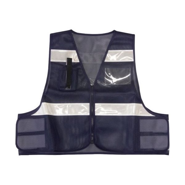 ミズケイ 防犯パトロールベスト(ネイビー) 5918502 1枚 351-7425（直送品）