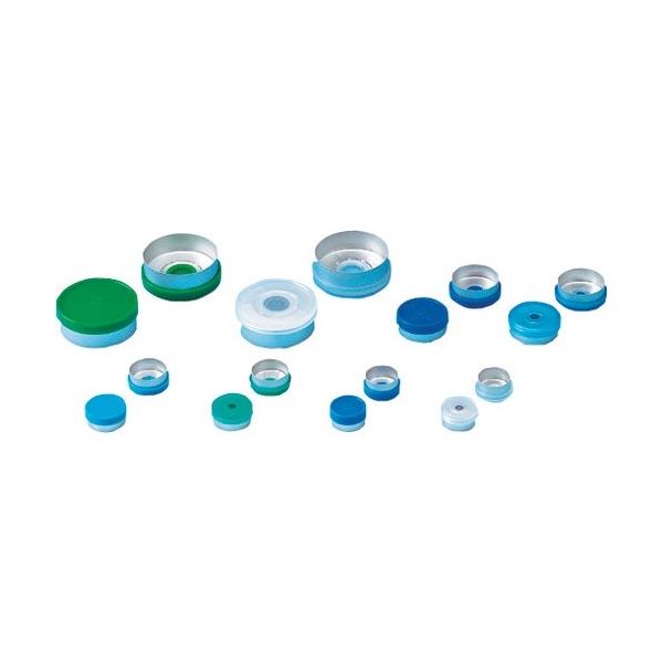 東京硝子器械 TGK フリップキャップ Bー小 緑 100個入 717-04-13-58 1袋(100個) 183-2994（直送品）