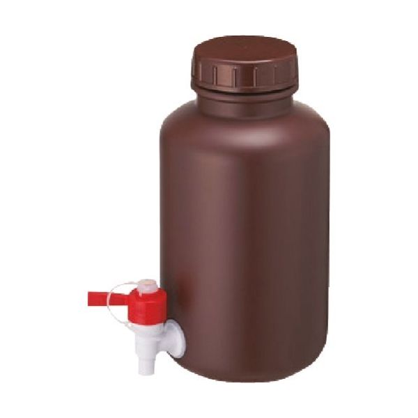 東京硝子器械 TGK 広口びん 茶色 コック付 5L 876-22-02-27 1個 184-2817（直送品）