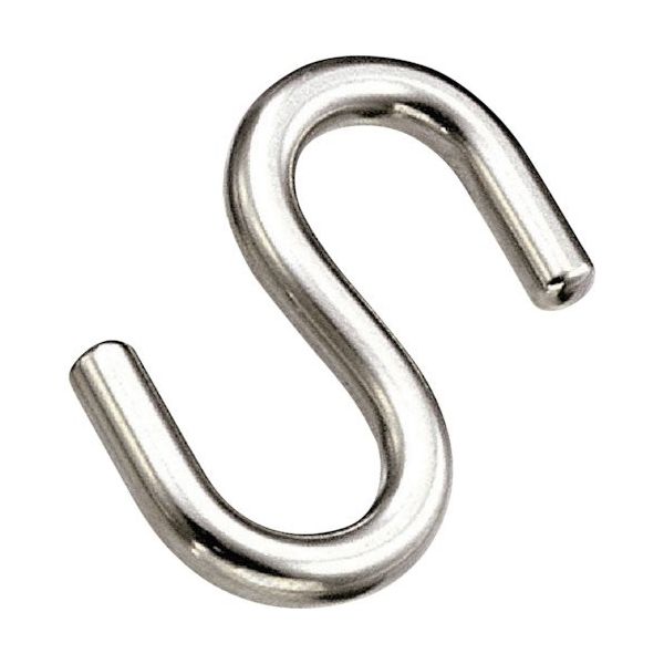 水本機械製作所 水本 ロープ用Sカン(ストレート) 線径8mm全長66mm A-1333 1個 317-5999（直送品）