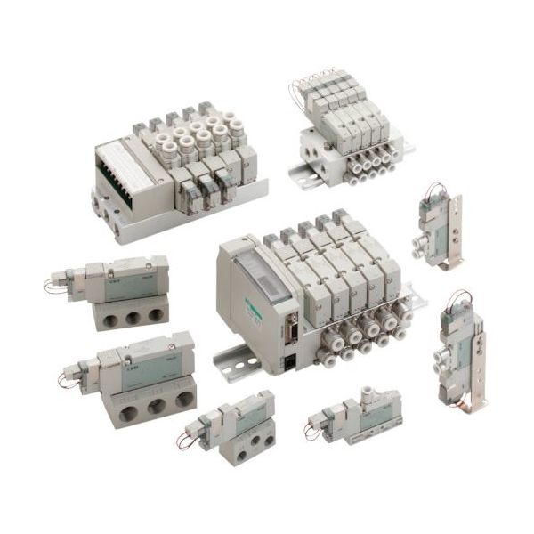 CKD パイロット式5ポート弁 ダイレクト配管 4GA319R-C8-B-3 1個 123-4693（直送品）