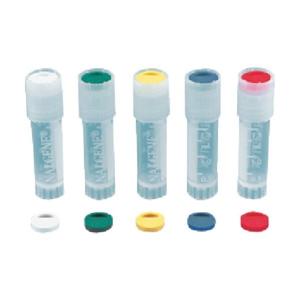 東京硝子器械 TGK 蓋用カラーコーダー 赤色 PS製 百個入 602-21-50-08 1箱(100個) 183-7532（直送品）