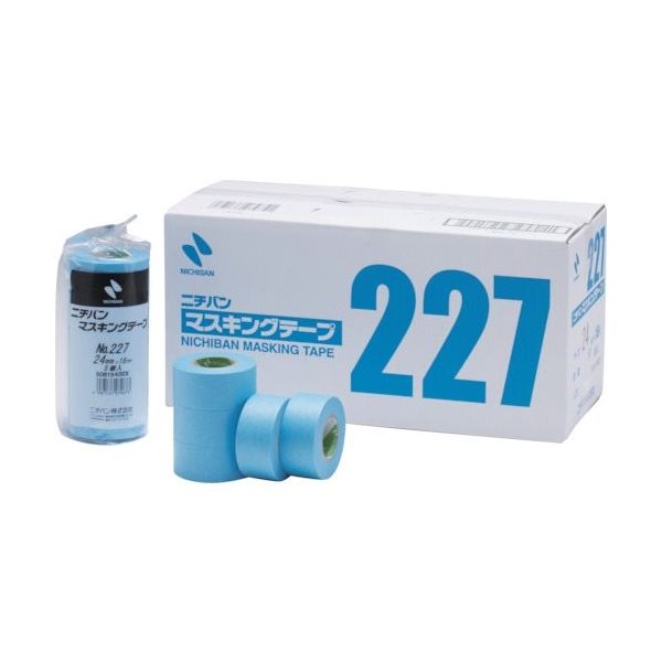 ニチバン マスキングテープ 227Hー30BOX 30mm×18m(4巻入り10本) 1箱(40巻) 407-9739（直送品）