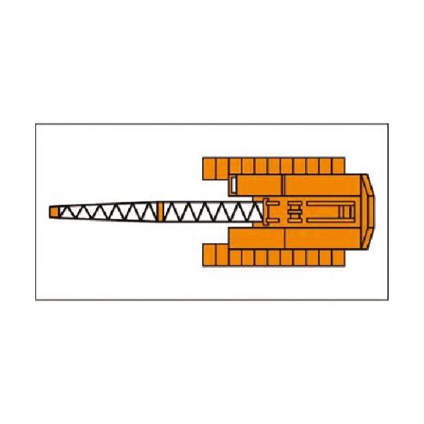 つくし工房 つくし ミニ重機マグネット平面タイプ クローラクレーン 大 MK-204A 1個 184-6446（直送品）