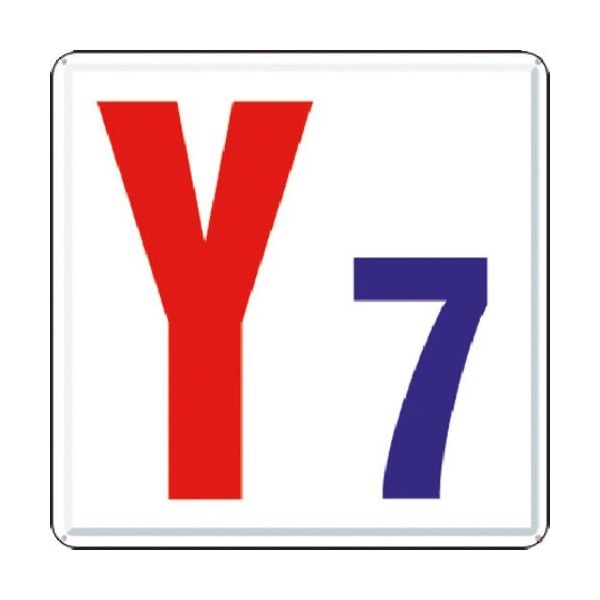 つくし工房 つくし 通り芯表示(カラー鋼板) [Y7] J64-Y7 1枚 183-6991（直送品）