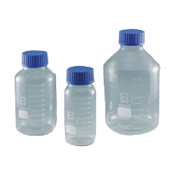 東京硝子器械 TGK ねじ口びん GLS80 青キャップ付 500mL 371-05-83-01 1本 184-0371（直送品）