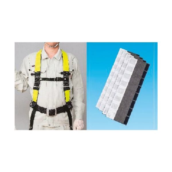 つくし工房 つくし フルハーネス安全帯用反射帯 シルバー (4枚組 3224-RW 1組(4枚) 184-9491（直送品）