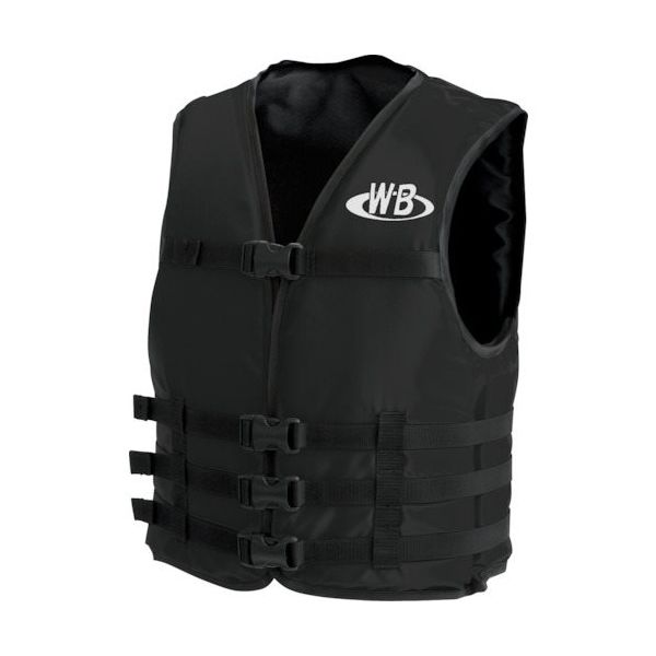 オーシャンライフ 小型船舶用ライフジャケット ブラック TYPE F O-1-BK 1着 377-6498（直送品）