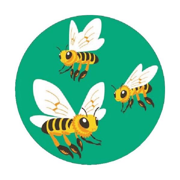 つくし工房 つくし たのし~る[こんちゅう2]はち KS-132 1枚 184-8081（直送品）