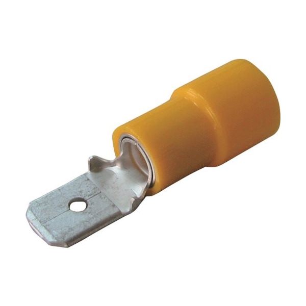 ニチフ端子工業 ニチフ 差込形接続端子 (100個入) TMEDV 630855-M-YEL 1パック(100個) 124-3693（直送品）