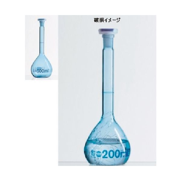 東京硝子器械 TGK PURコーティングメスフラスコ 50mL 広口 814-11-05