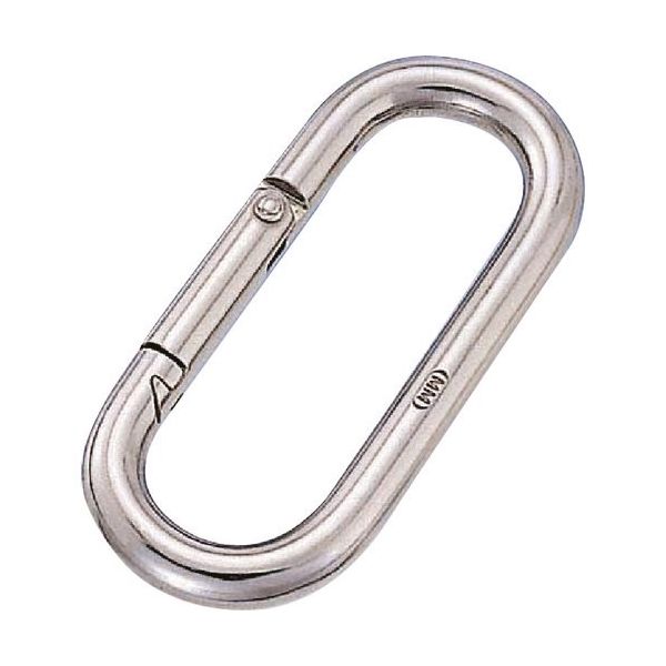 水本機械製作所 水本 リングキャッチ ステンレス プチカラビナ(スタンダード型) 線径6mm 長さ66mm A-153 1個（直送品）