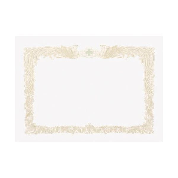 つくし工房 つくし 表彰状 ー無地ー 緑十字付き 203 1枚 185-7341（直送品）