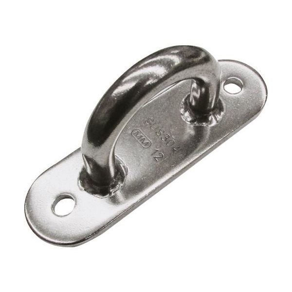 水本機械製作所 水本 ステンレス パッドアイ 35mm×120mm PD-12 1個 154-2195（直送品）