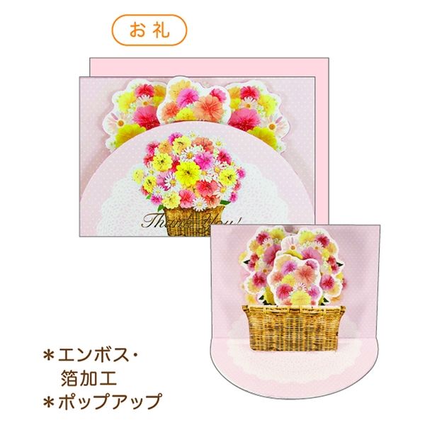 クローズ・ピン メッセージカード ポップアップミニカード