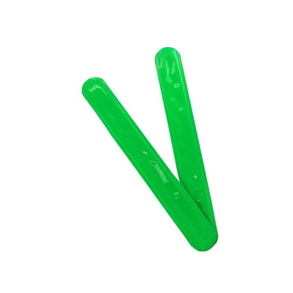 ミズケイ 反射リストバンド〈緑〉2個入 3205507 1セット(30個:2個×15個)（直送品）