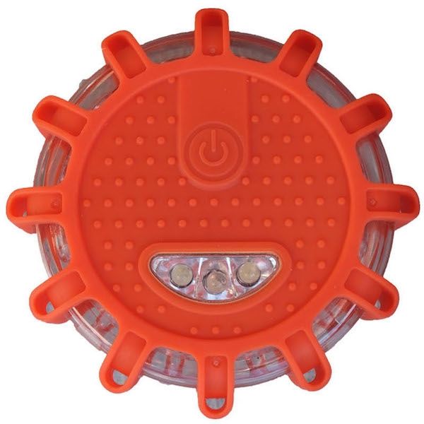 ミズケイ LED警告灯電池式〈赤色〉 8201400 1セット(10個)（直送品 