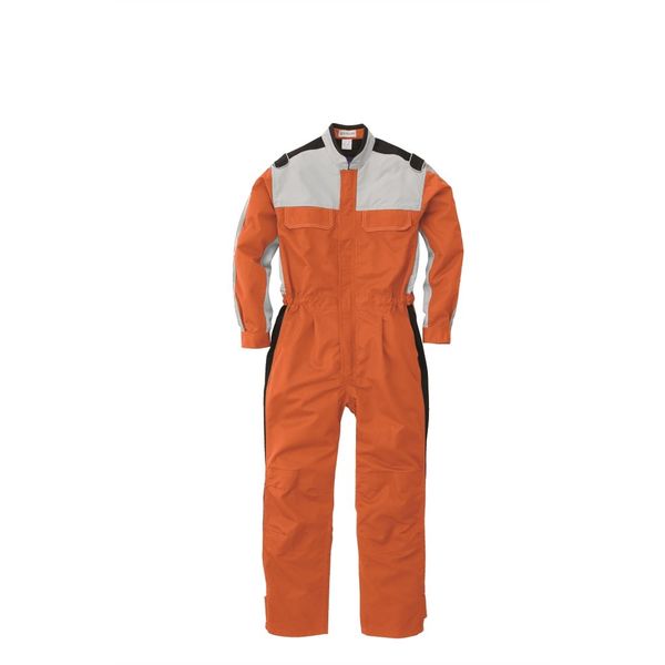 丸鬼商店 長袖ツナギ オレンジ/グレー M RO190-94-M 1枚（直送品