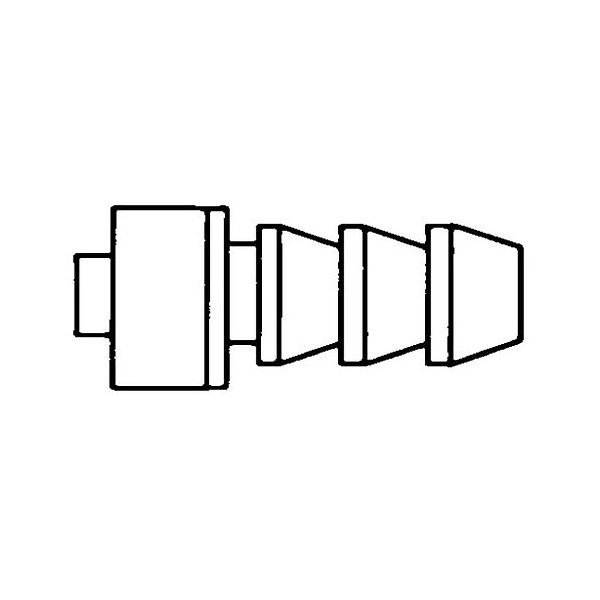 1/4in. HB to M Luer lock nickel/chrome plated 1/Pk XX3002564 1PK 1個（直送品）