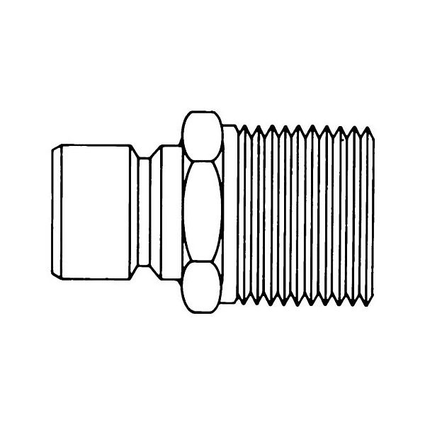 メルク Hose Connector 1/4in. NPTF quickーrelease nipple XX6700028 2PK 1個(2個)（直送品）