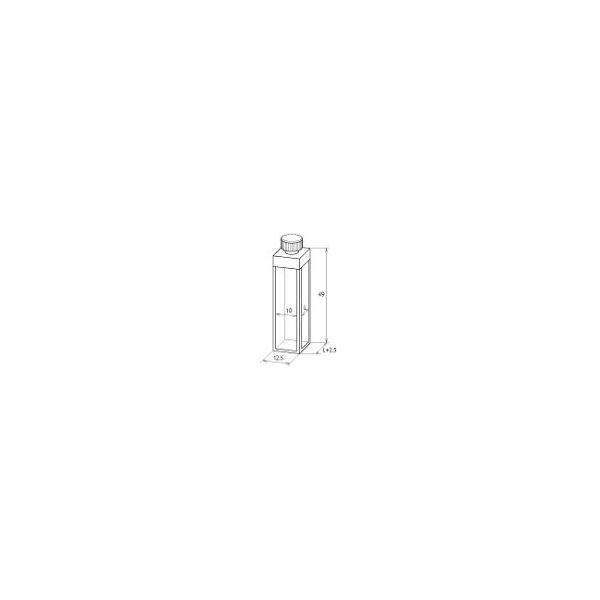 ジーエルサイエンス テフロン栓付 標準蛍光セル F11-UV-1 6210-17101 1個 61-9063-99（直送品）