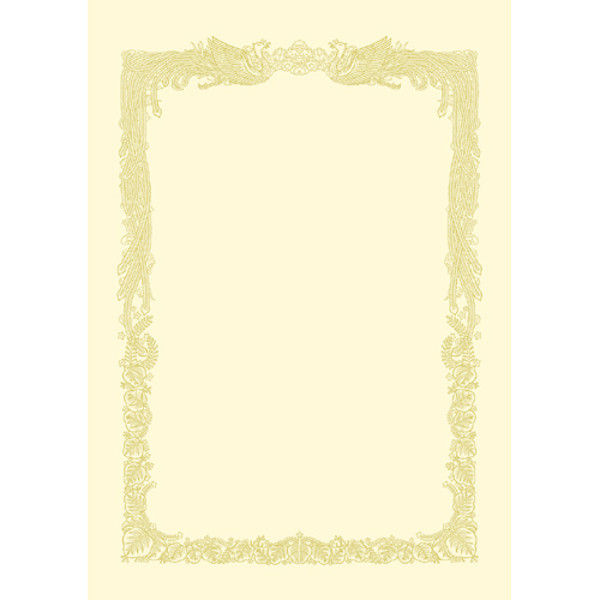 タカ印 賞状用紙 A4 横書 100枚 10-1168（直送品）