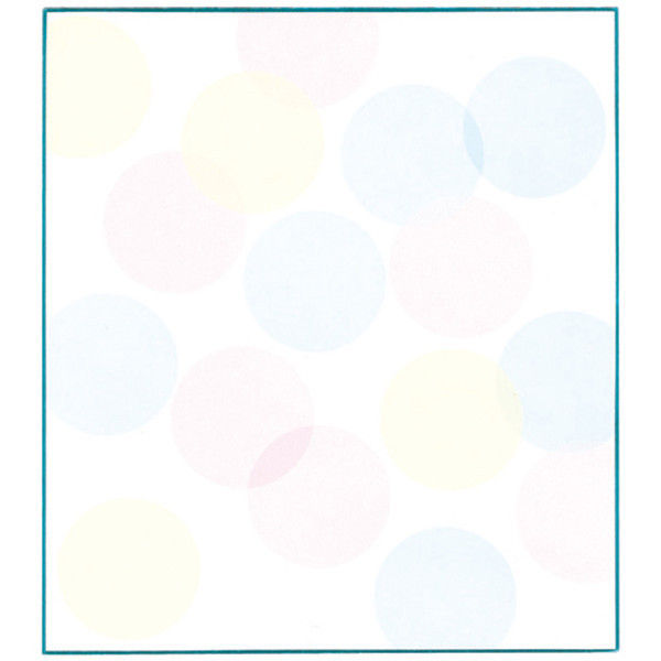色紙 水玉ブルー 33124006 5枚 デザインフィル（直送品）