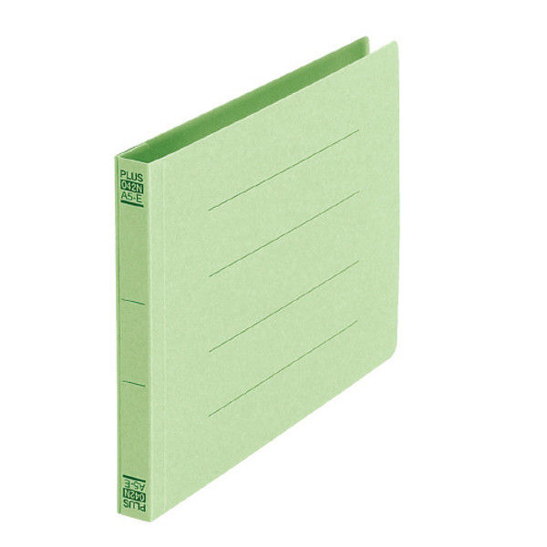 プラス フラットファイル A5E 緑 10冊 NO.042N10GR（直送品）